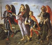 Francesco Botticini Tobias and the Tree Archangels oil painting artist